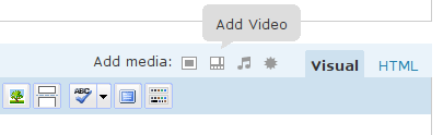 Add Video button location
